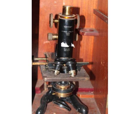 EARLY 20TH CENTURY MICROSCOPE BY W. WATSON & SONS
with its original wooden case