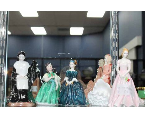 LOT OF FIGURINES 
comprising of Royal Doulton Francine HN2422, Royal Doulton Cherie HN2341, Royal Worcester The Rose, The Roy