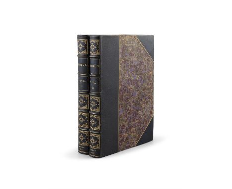 JUNIUS Vol. I & II. Stat nominis umbra. Engraved titlepage and frontispieces of Edmund Burke and Charles J. Fox to each volum
