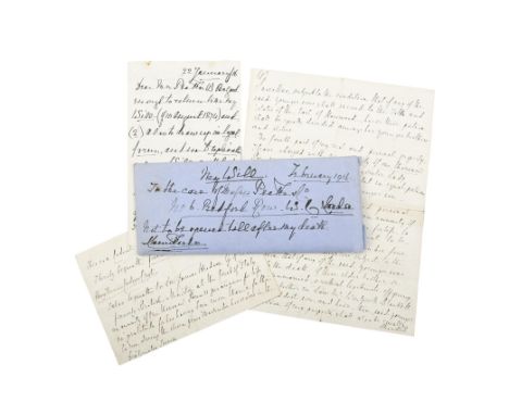 CLANRICARDE, HUBERT GEORGE DE BURGH CANNING, MARQUIS MANUSCRIPT His last Will and Testament, February 1916, apparently the or