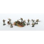 Konvolut Militärspielzeug Elastolin,