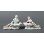 2 Figurenschalen Meissen, 1850-1924,