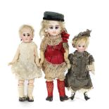 3 Puppen um 1900/20,