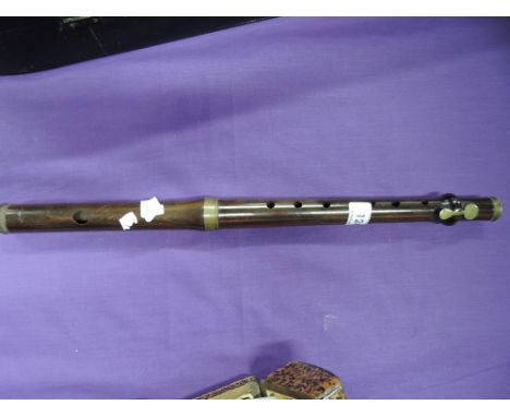A part woodwind instrument, probably recorder, early 20th Century 