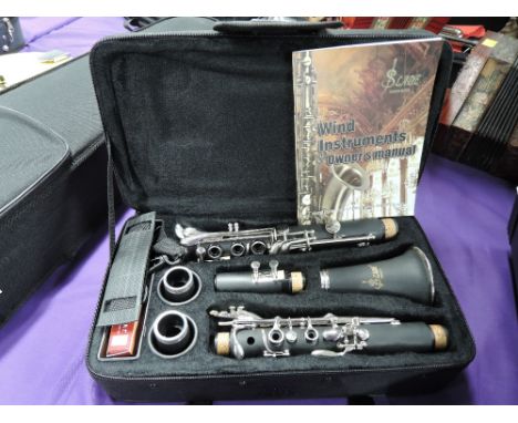 A modern Lade clarinet with case etc