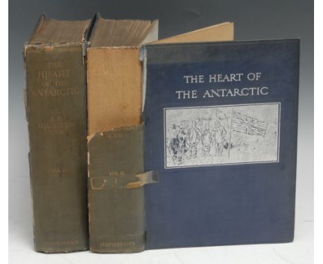 Antarctica and Polar Exploration - Shackleton (E.H., C.V.O.), The Heart of the Antarctic: Being the Story of the British Anta