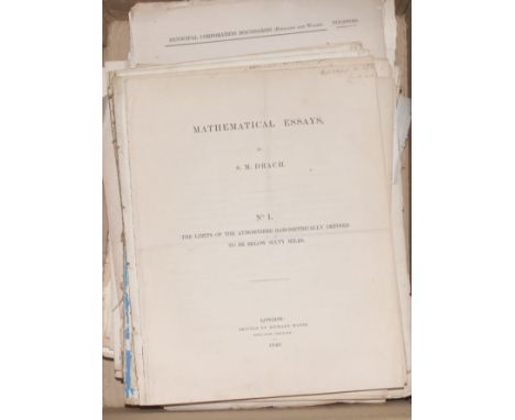 Science, the Enlightenment & 19th Century Discovery - Association Copies, 8 monographs and academic extracts presented by the
