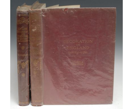 Decorative Art - MacQuoid (Percy, R.I.), A History of English Furniture, four-volume set, London: Lawrence &amp; Bullen, Limi