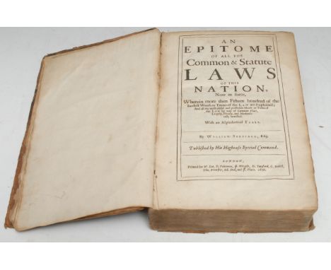 Legal History, the Commonwealth of England &amp; the Cromwellian Protectorate - Sheppard (William), An Epitome of all the Com