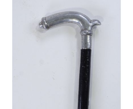 An aluminium-handled sword stick, early 20th century 