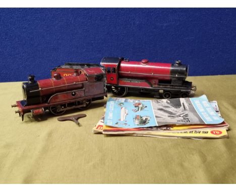 A Bassett-Lowke 0 gauge clockwork 4-4-0 'Princess Elizabeth' Locomotive and tender, A/F (missing wheel and coupling rods), an