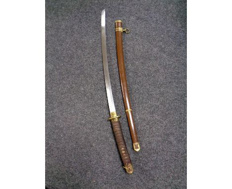 A 20th century Japanese katana in scabbard  