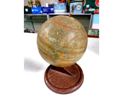 A mid 20th century Chad Valley tin plate globe  