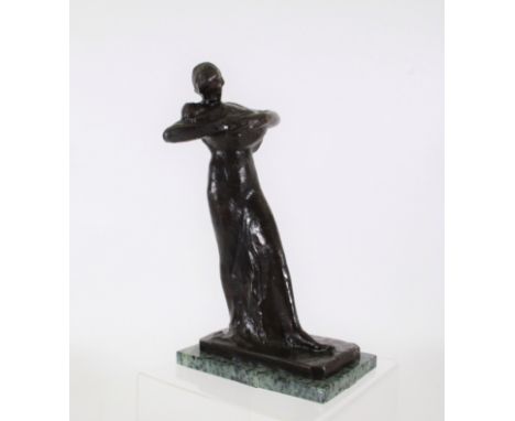 After George Minne,"Mother and Child" Posthume bronze numbered 4/8.H : 38 cm