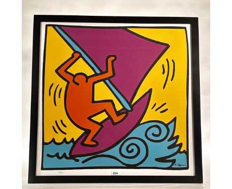 after Keith Haring                                                       "Tumblir" Silkscreen print based on the original wor