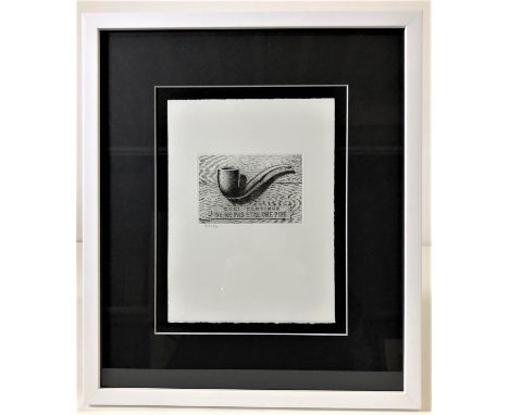 After René Magritte, etching signed in the plate and numbered 818/950, with the stamp of The Magritte Heritage, Publisher: Lu