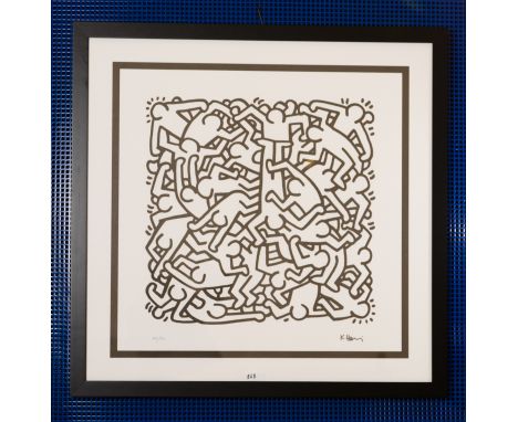 After Keith Haring                                                         offset print Untitled and numbered 142/200Dim : 89