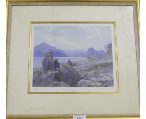 Sheila Macleod Robertson, Artists proof print, numbered 1/5, in a glazed giltwood frame, 28 x 25cm