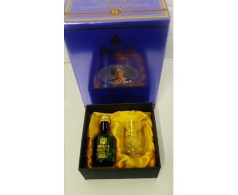 A Bell's whisky decanter commemorating 100 Years of Queen Elizabeth The Queen Mother, together with a Wallace Single Malt min