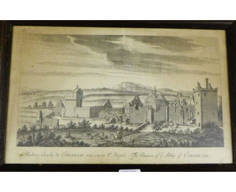 'The Ruines of Corsregal Abbey' Framed print, 48 x 33cm