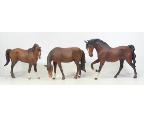 Beswick, Brown Matte Spirit of Freedom, Forest Pony and First Born Mare (3)