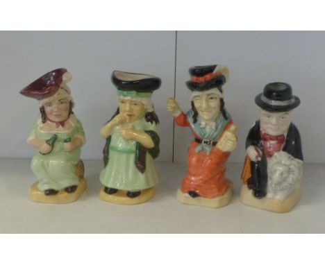 Four Kevin Francis Miniature Character Jugs to include Mini Churchill Lion, Guild Issue 1996 Drunken Sal, Guild Issue 2000 Gi