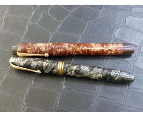A Parker fountain pen together with a Conway Stewart fountain pen, both with 14k nibs (2).