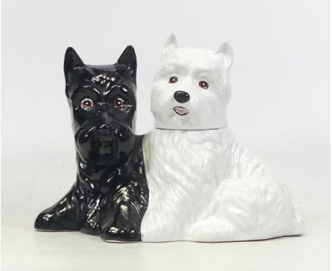 Ceramic Scotch Black &amp; Whyte Decanter. Height: 20cm