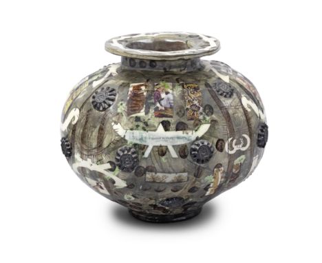 Grayson Perry (British, born 1960)Fighter Planes 1995 titledglazed ceramic26.5 by 30 by 30 cm.10 1/16 by 11 13/16 by 11 13/16