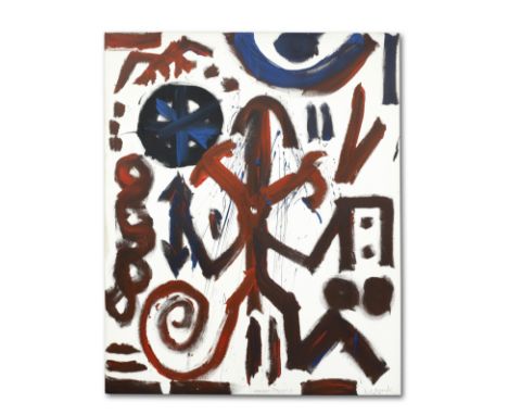 A. R. Penck (German, 1939-2017)Standart TTABTTT 5 1984 signed and titledacrylic on canvas160 by 130 cm.63 by 51 3/16 in.This 