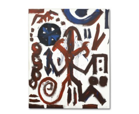 A. R. Penck (German, 1939-2017)Standart TTABTTT 5 1984 signed and titledacrylic on canvas160 by 130 cm.63 by 51 3/16 in.This 