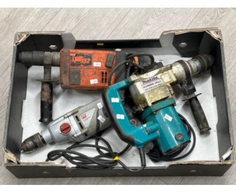 3 power tools including Makita, spit332 and Professional drills