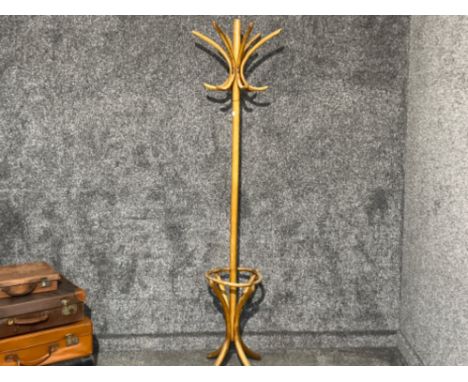 Antique Bentwood cloak and hat stand