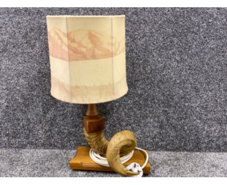 Taxidermy interest - Rams horn based table lamp