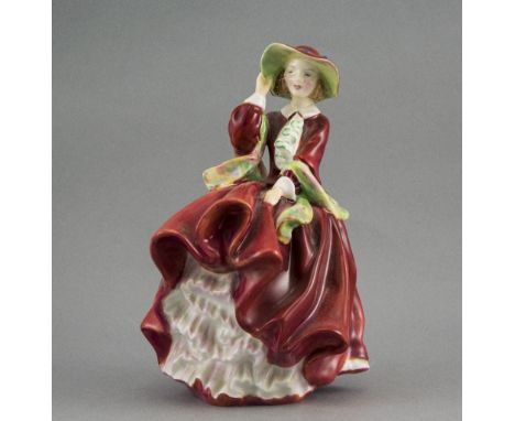 Royal Doulton Figurine ' Top of The Hill ' HN 1834. First Issued 1937. Designer L. Harradine. 7 Inches High. Excellent Condit