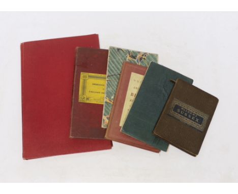 Six 19th and 20th century folding maps of Sussex; an Ordnance Survey (318), a W.H. Smith &amp; Son map, a Smith &amp; Son 172