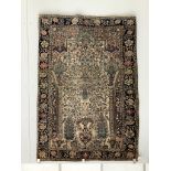 An Isphahan tree of life prayer rug, 192 x 138cm***CONDITION REPORT***PLEASE NOTE:- Prospective