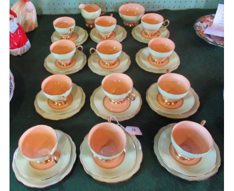 A Queen Anne bone china twelve piece tea service.
