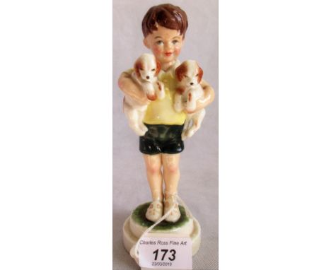 A Royal Worcester figure modelled by F G Doughty, titled 'All Mine' no. 3591.