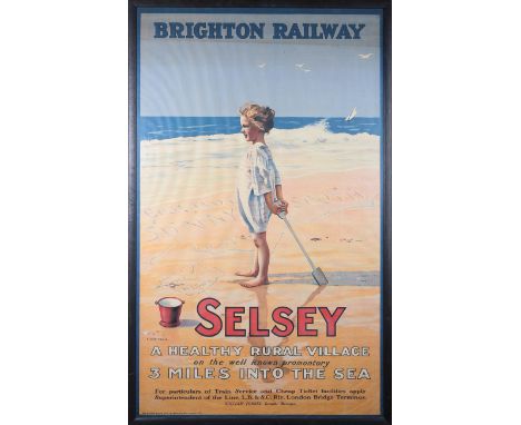 Reginald G. Praill &amp; Stock - 'Brighton Railway, Selsey, A Healthy Rural Village…' (Railway Travel Poster), early 20th cen