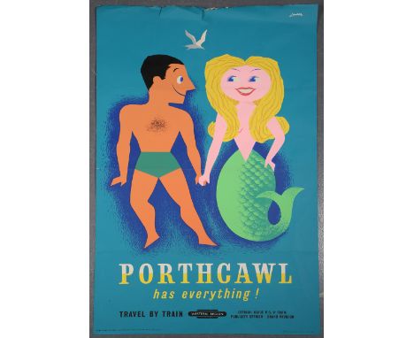 Reginald Lander - 'Porthcawl has Everything' (British Railways Travel Poster), lithograph in colours, published by British Ra