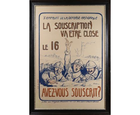 TEL [Raoul Cabrol] - '3e Emprunt de la Défense Nationale, La Souscription va être close le 16, Avez-Vous Souscrit?' (First Wo