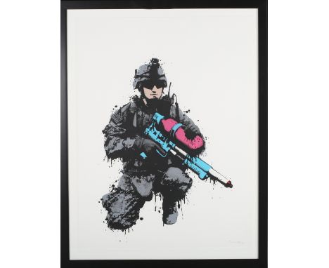 Dan Innes - Super Army Soldier (S.A.S.), screenprint in colours on Somerset wove paper, signed, and editioned A/P 4/5 in penc