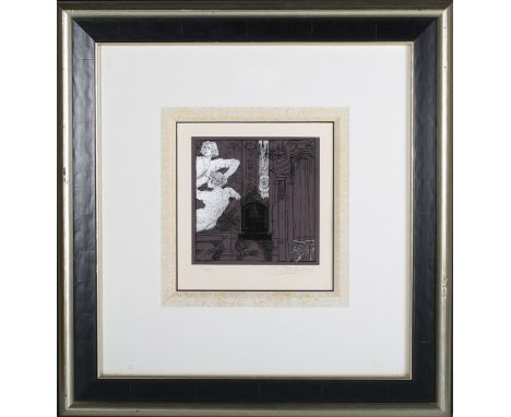 Laurence Llewelyn-Bowen - 'Ostentation' and 'Grace', a pair of 21st century screenprints with silver leaf, both signed and ed
