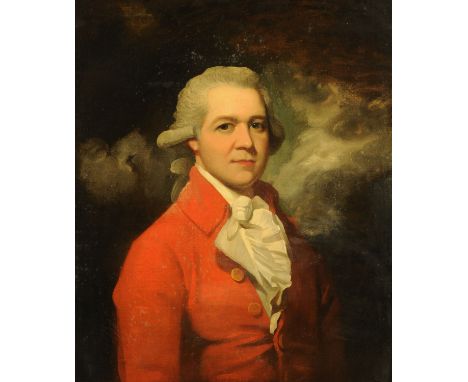 Sir Martin Archer Shee PRA (Irish 1769-1850), oil on canvas, "Portrait of Philip Harding Esq", circa 1790, 76.5 cm x 63.5 cm,