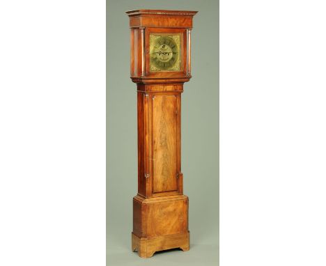 A George III mahogany longcase clock, by Liam Burton, Kendal, with eight day striking movement, penny moon and date aperture,