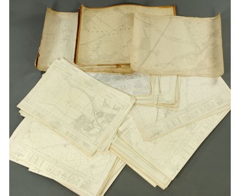 A large quantity of Cumbrian ordnance survey maps, principally 1:2500 or 25.344 inches to one mile, +/- 275, a few circa 1900