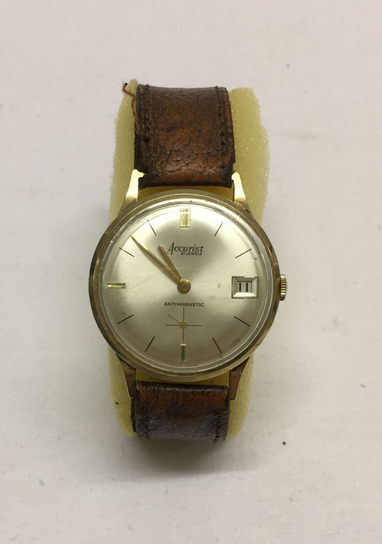 accurist 21 jewels antimagnetic gold