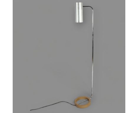 Paul Mayen for Habitat, a vintage Tangola standard lamp, with a cast iron base, chrome stems and aluminium shades, height 140
