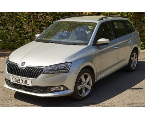 Motor Car. 2019 (May) Skoda Fabia, petrol, 999cc, manual, silver, registration GD19 XHL, mileage approximately 17,800, one ow